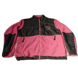 Dimco Woman Jacket Size S  Pink Fleece Drawstring Hem  Yellowstone Park VSCO